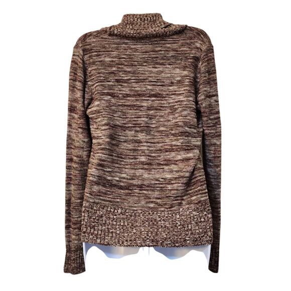 Cato Womens Cardigan Sweater Size M Burgundy 1-Button Shawl Collar Long Sleeve - Picture 8 of 10